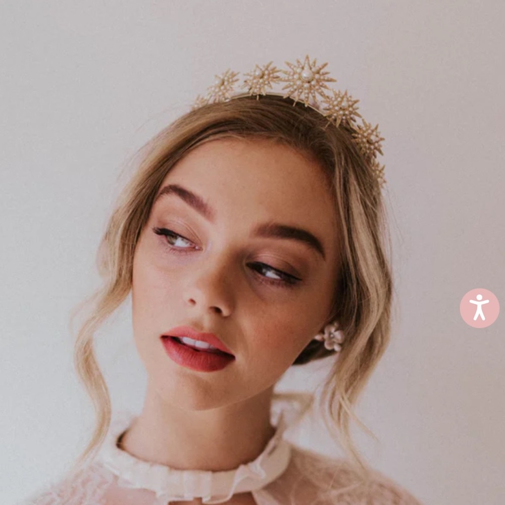 COPRICAPO DELLA SPOSA Da Per Il Matrimonio Coroncina Tiara Ragazza EUR